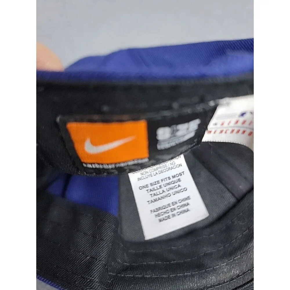 Nike Texas Rangers Hat Cap Strapback Blue Embroidered Swoosh Logo‎ MLB OSFM